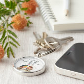 Echte vrienden zijn nooit uit elkaar, misschien op sleutelhanger (Zijkant)