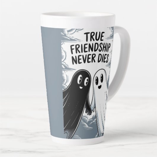 Echte vriendschap sterft nooit door geesten die el latte mok (Rechterhoek)