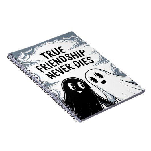 Echte vriendschap sterft nooit door geesten die el notitieboek (Rechterzijde)