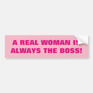 ECHTE VROUW BUMPERSTICKER
