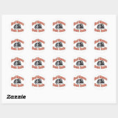 Echte vrouwelijke hulpmiddelen ronde sticker (Vel)