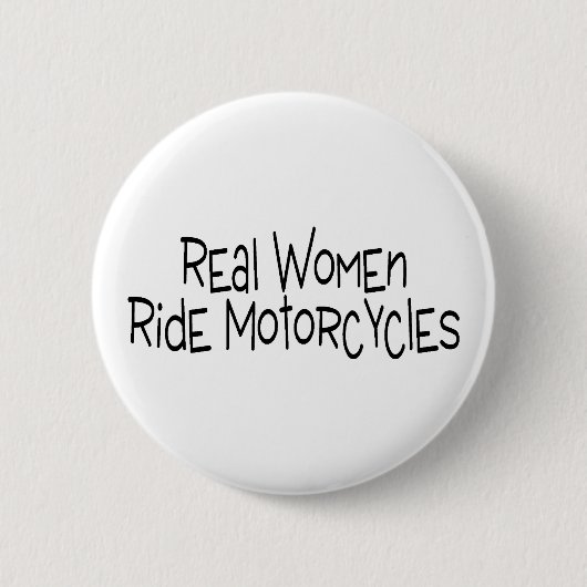 Echte vrouwelijke motorfietsen ronde button 5,7 cm (Voorkant)