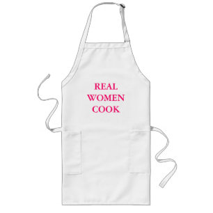 "Echte vrouwen" Apron Lang Schort