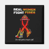 ECHTE VROUWEN BESTRIJDEN BRANDEN MAGNEET (Voorkant)