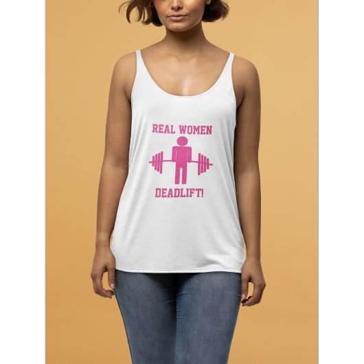 Echte Vrouwen Deadlift Gym Tank