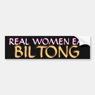 ECHTE VROUWEN EET BILONG BUMPERSTICKER