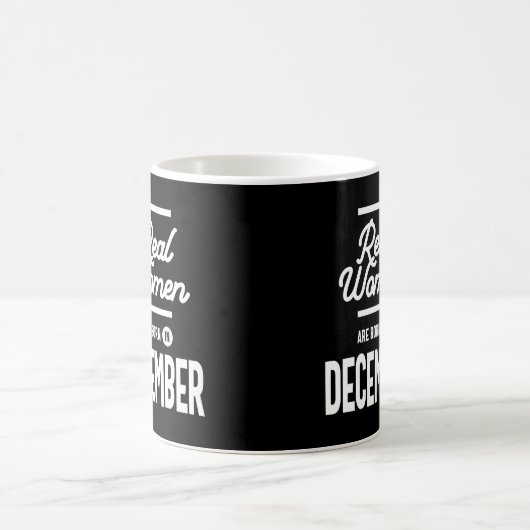 Echte vrouwen geboren in december vrouwen geb. koffiemok (Center)