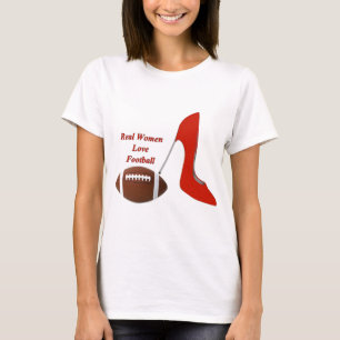 echte vrouwen houden van football . jpg t-shirt