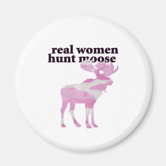 Echte vrouwen jagen op elanden magneet (Voorkant)