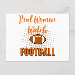 Echte vrouwen kijken Football - Funny Football Quo Feestdagenkaart