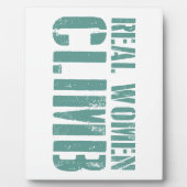 Echte vrouwen klimmen fotoplaat (Voorkant)