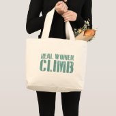 Echte vrouwen klimmen grote tote bag (Voorkant (product))