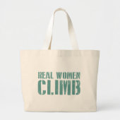 Echte vrouwen klimmen grote tote bag (Voorkant)