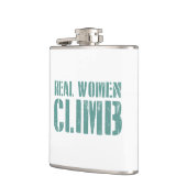 Echte vrouwen klimmen heupfles (Links)