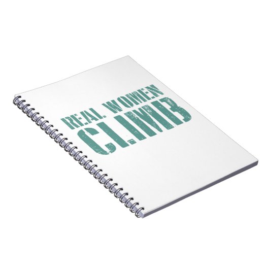 Echte vrouwen klimmen notitieboek (Rechterzijde)