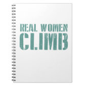 Echte vrouwen klimmen notitieboek (Voorkant)