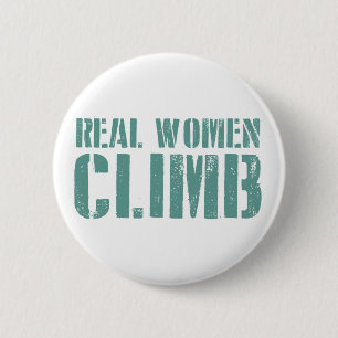 Echte vrouwen klimmen ronde button 5,7 cm
