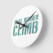 Echte vrouwen klimmen ronde klok (Hoek)