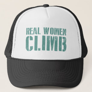 Echte vrouwen klimmen trucker pet