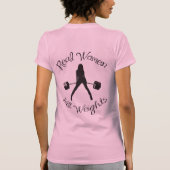 Echte vrouwen Liftgewicht T-shirt (Achterkant)