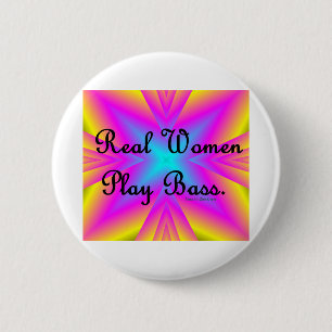 Echte vrouwen spelen een rol ronde button 5,7 cm