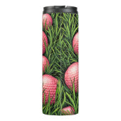 Echte vrouwen spelen golf grafisch thermosbeker (Achterkant)