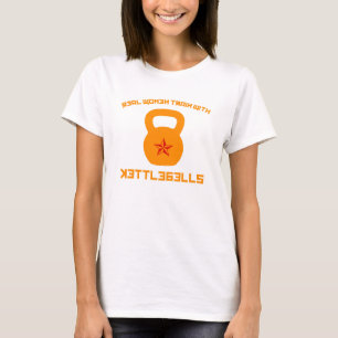 Echte vrouwen trainen met Kettlebells T-shirt