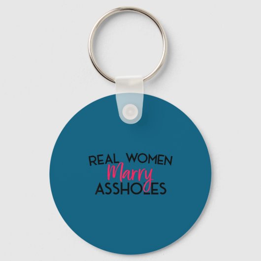 Echte vrouwen trouwen met hun man sleutelhanger (Voorkant)