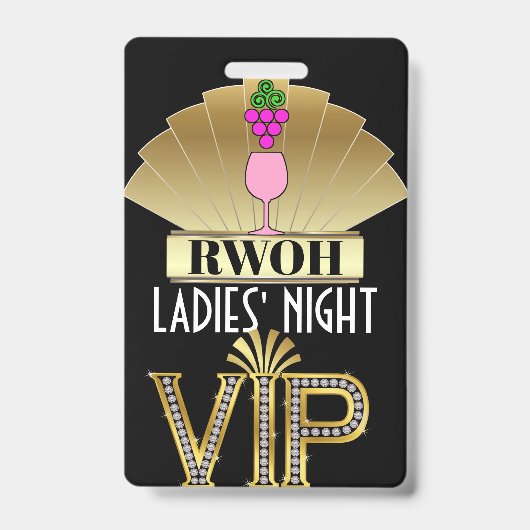 Echte vrouwen van... Lanyard Badge (Front)