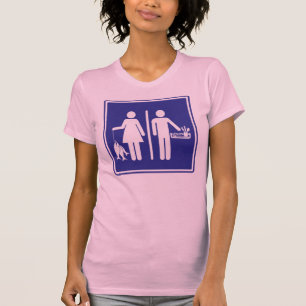 Echte vrouwen vissen, Echte Mannen doen hun brood T-shirt