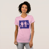 Echte vrouwen vissen, Echte Mannen doen hun brood T-shirt (Voorkant volledig)