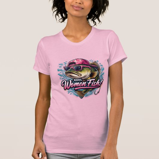 Echte Vrouwen Vissen T-shirt (Voorkant)