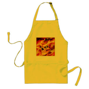 Echte vuurschedel Apron Standaard Schort