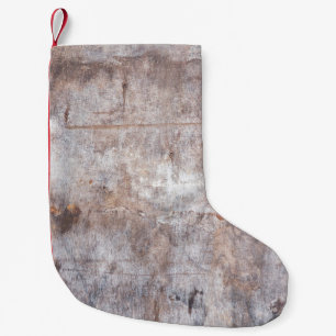 Echte  washouten op het houten oppervlak kleine kerstsok