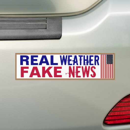 Echte Weer Fake Nieuws  Bumpersticker (Op auto)