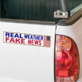 Echte Weer Fake Nieuws  Bumpersticker (Op Truck)
