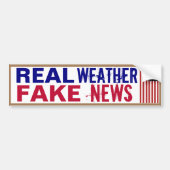 Echte Weer Fake Nieuws  Bumpersticker (Voorkant)