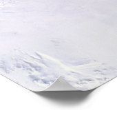 Echte wereldkaart van kleurensatelliet poster (Hoek)