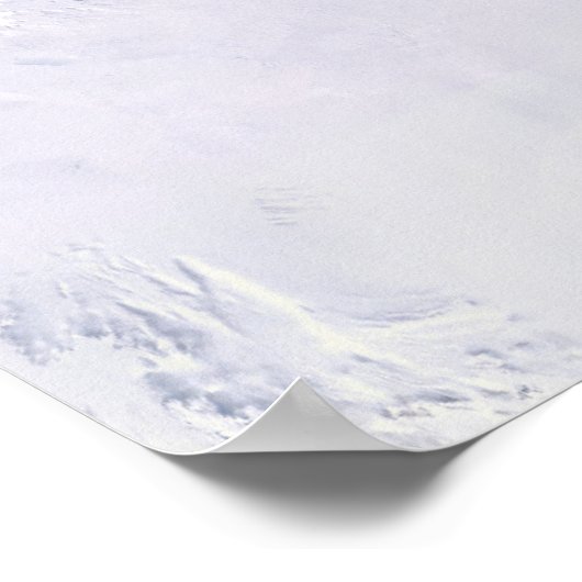 Echte wereldkaart van kleurensatelliet poster (Hoek)