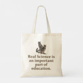 Echte wetenschap is een belangrijk onderdeel van h tote bag (Achterkant)
