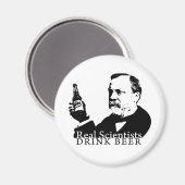 Echte wetenschappers Drinken Bier - Magnet (Voorkant / Achterkant)
