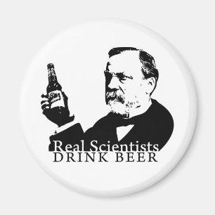 Echte wetenschappers Drinken Bier - Magnet