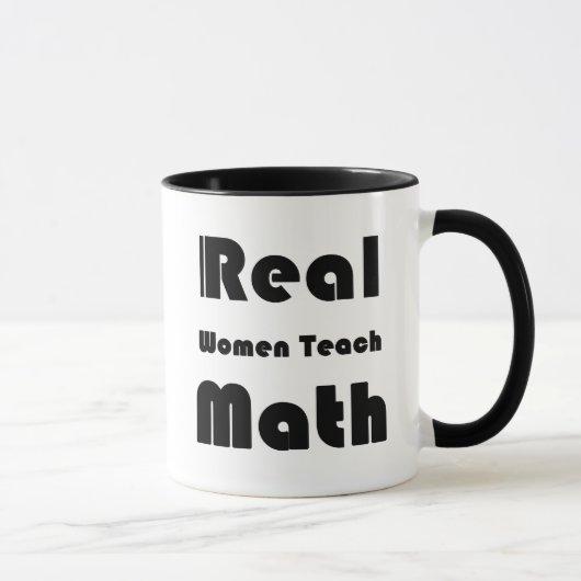 Echte Wiskunde voor vrouwelijke teach Mok (Rechts)