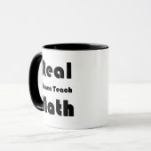 Echte Wiskunde voor vrouwelijke teach Mok (Voorkant links)