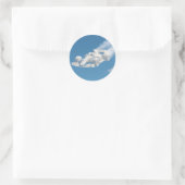 Echte wolkenracer cirkelvormig sticker vel (Tas)