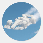 Echte wolkenracer cirkelvormig sticker vel (Voorkant)