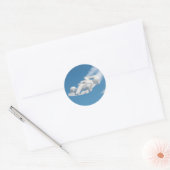 Echte wolkenracer cirkelvormig sticker vel (Envelop)