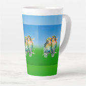 Echte woning & wonen latte mok (Rechterhoek)