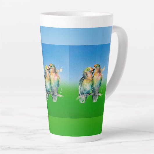 Echte woning & wonen latte mok (Rechterhoek)