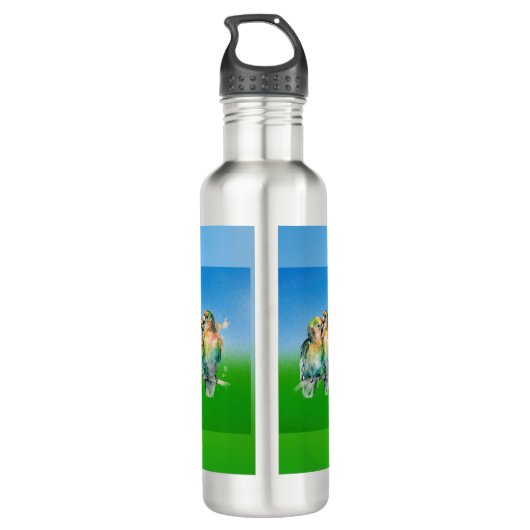 Echte woning & wonen waterfles (Achterkant)